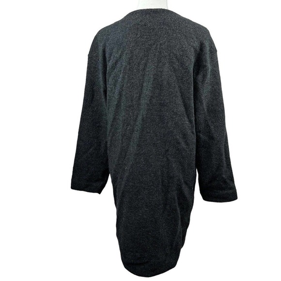 Aritzia Wilfred Gray Banville Cardigan Jacket Sz M 100% Merino Wool - Picture 8 of 10